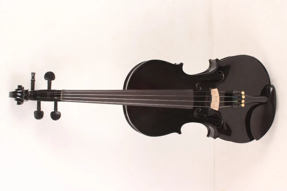 

4-String 4/4 New Electric Acoustic Violin black #1-2481#