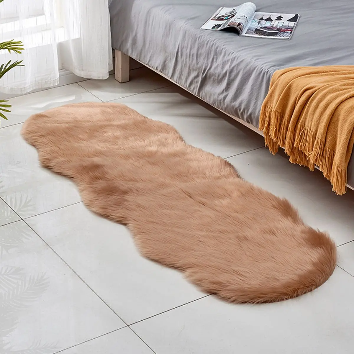 190x70 см роскошный мягкий искусственный шерстяной ковер из овчины небольшой ворсистый ковер белый меховой ковер лохматый длинный волос сплошной мат домашний декор