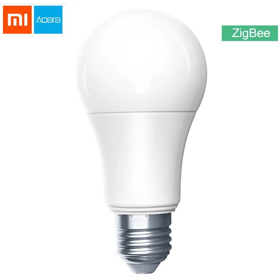 Xiaomi Aqara светодиодный умный лампочка с цветовой температурой версия ZigBee Беспроводной пульт дистанционного управления E27 9 Вт Поддержка Apple HomeKit умный дом - Цвет: 1pieces bulb