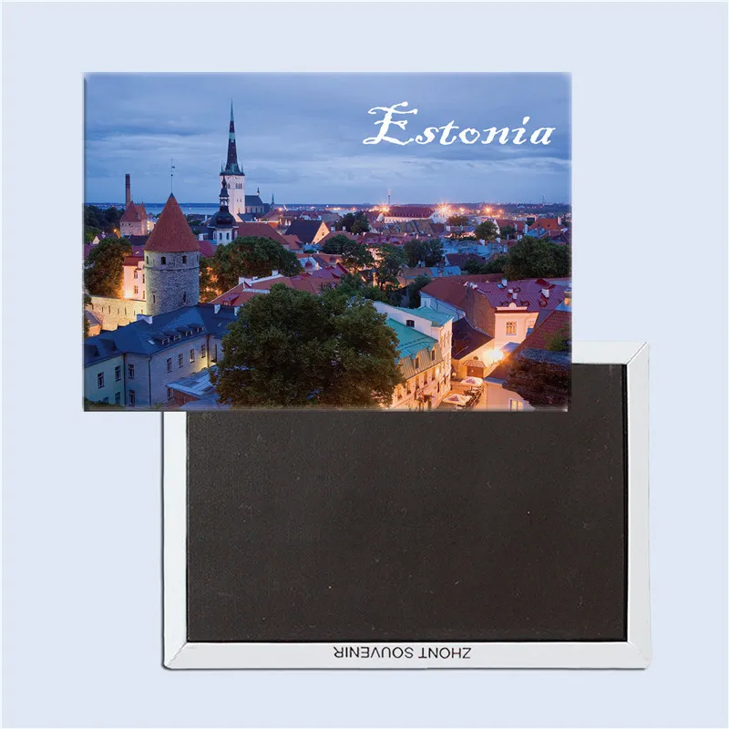 

Estonia tourist souvenirs, Family decoration, Magnetic refrigerator magnet, Rectangle 78*54mm ,25042