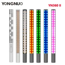 Yongnuo YN360 YN360 II Handheld Ice Stick LED Video Light Built-in battery 3200k to 5500k RGB Colorful Controlled by Phone App