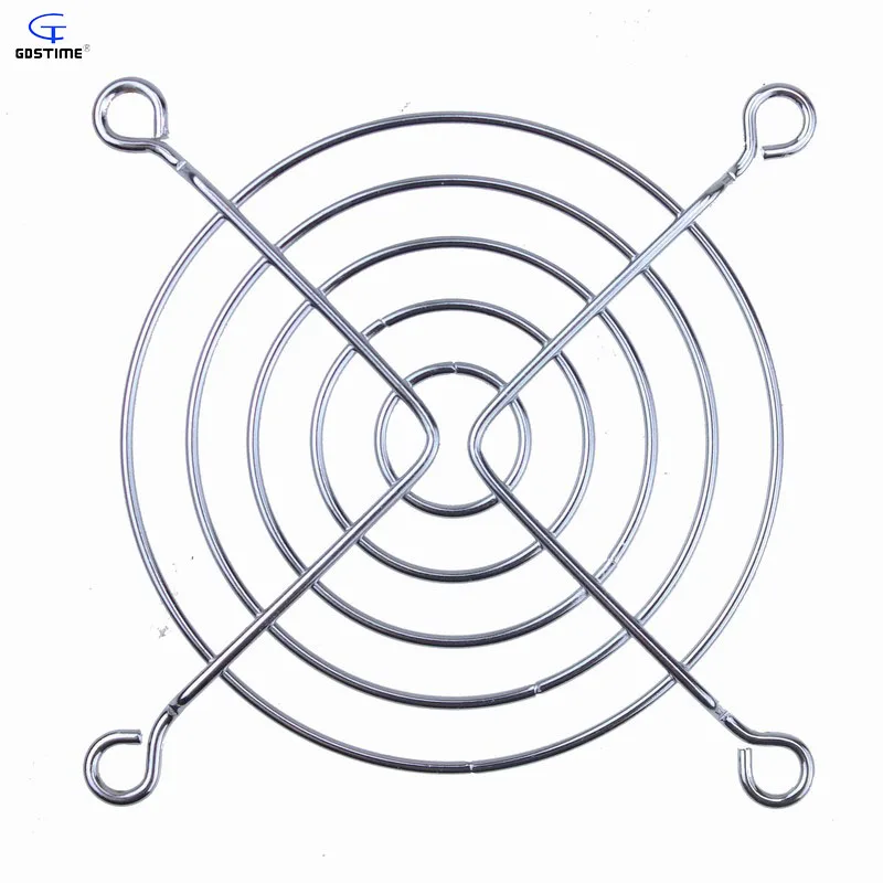 

10 pcs Gdstime Silver 80mm CPU Cooling Fan Grill 8cm Iron Net Metal Wire Finger Guard Protector for 80x80mm Cooler