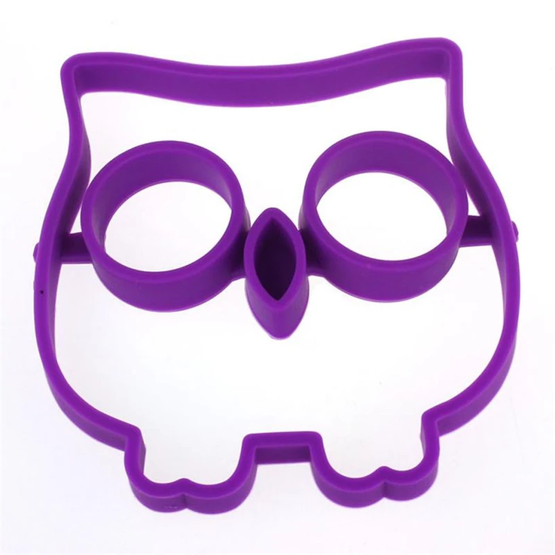 2018 New Practical Silicone Owl Shaped Fried Eggs Fried Eggs Shaper Breakfast Kitchen Cooking Tool hot sale C0330#30            04