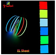 Новые 10X10 см размер EL лист 6 цветов выбор EL панель EL подсветка для автомобиля, дома, экрана, праздника, фестиваля светящиеся вечерние принадлежности