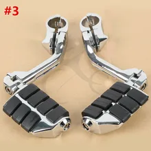 Repose-pieds pattes de route | Pince de montage, pour Harley Touring Road King glisse, 32mm 1 1/4