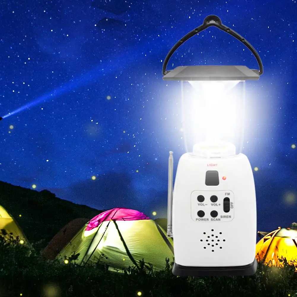 

KAIGELIN Hand-operated Generation Solar Camping Lantern Emergency Light Radios Dropship 6.29