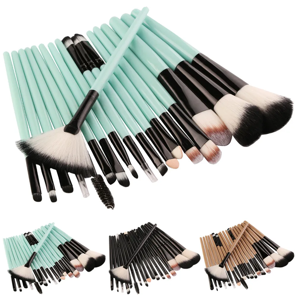 

ISHOWTIENDA Soft Hair 18 pcs Makeup Brushes Cosmetic tools Make-up Toiletry Kit Wool Brush Set Pincel maquiagem Dropshipping
