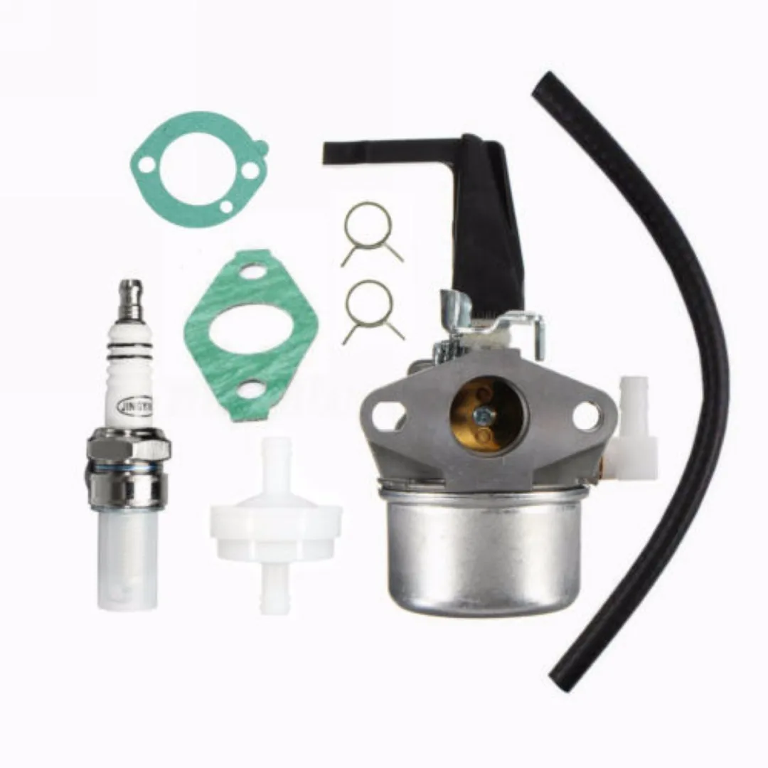 DWZ Carburetor Tiller Carb Fuel Filter Kit Set Fit For 696065 697422 Black & Silver