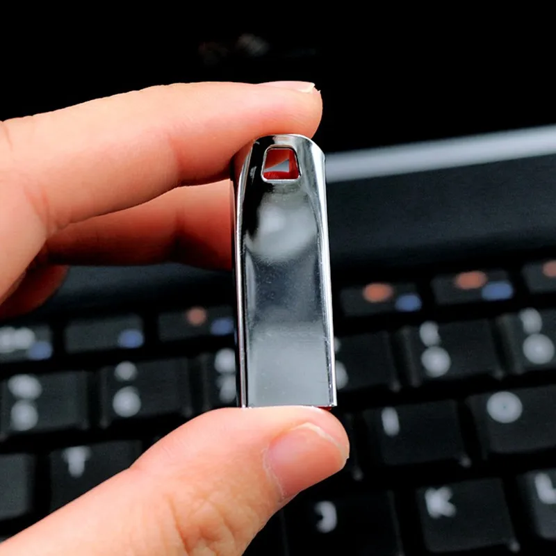 Купить Портативный металлическая мини флешка Drive 4 GB 8 GB 16 GB 32 ГБ, 64 ГБ и 128 ГБ флэш накопитель USB флэш карта памяти usb Stick Drive cle USB