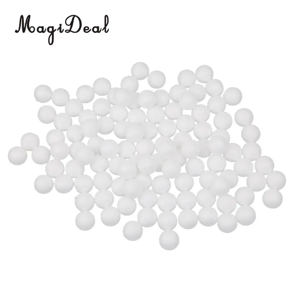 200pcs 20mm 25mm  Modelling Craft Polystyrene Styrofoam Foam Balls Solid White Craft Ball For DIY Wedding Party Decor Ornaments