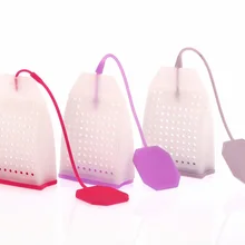 500 шт. силиконовые Чай сетчатый мешок Форма Чай INF Применение R фильтр diff Применение R Кухня Применение Чай сумка разные цвета wen6270