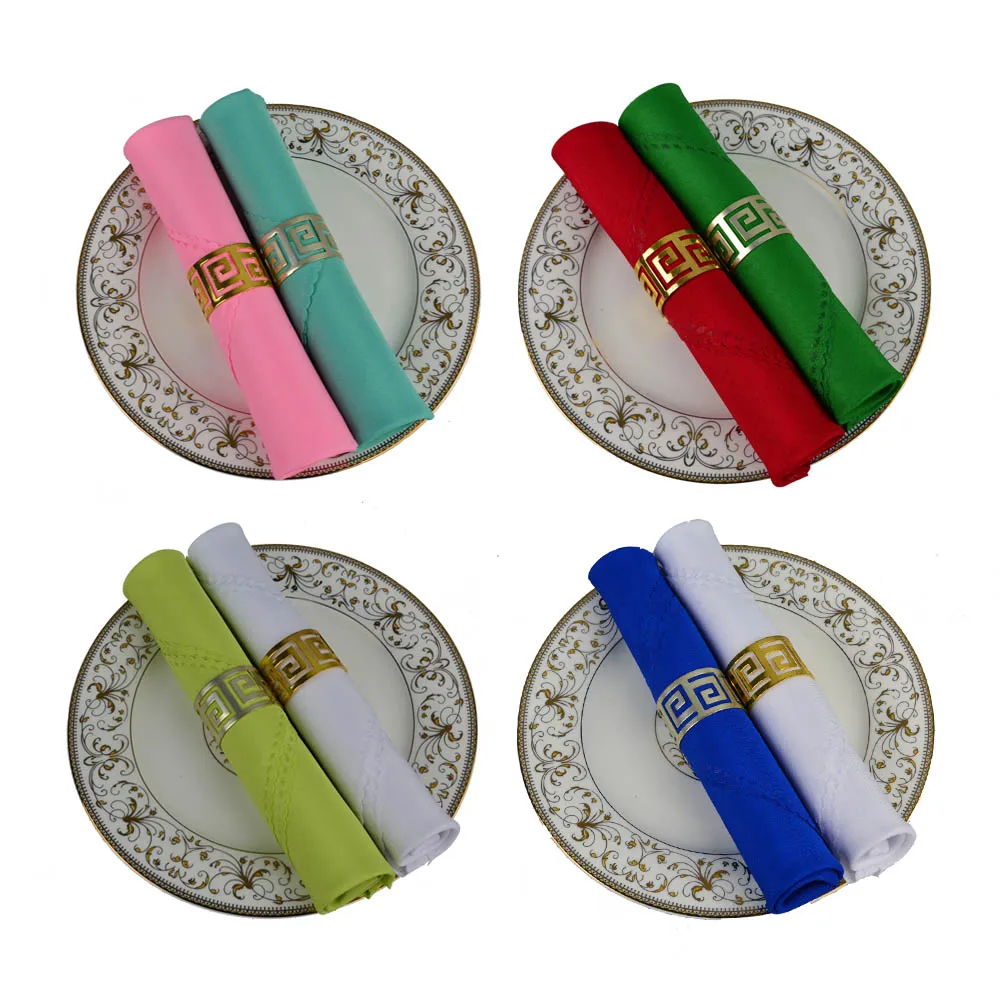 

6pcs/lot Solid Plain Table Napkin For Home Dinner placemats Hotel Wedding Party Serviette Restaurant Coffee Folding Cloth Towel