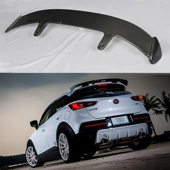 

For Mazda CX-3 CX3 2016-2019 Rear Wing Spoiler, Trunk Boot Wings Spoilers Resin fibre Grey primer screw fixing