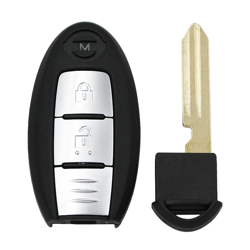 2 кнопки Keyless-go удаленный ключ FSK 434 МГц PCF7953XTT чип S180144102 для Nissan X-trail год низкого уровня конфигурации