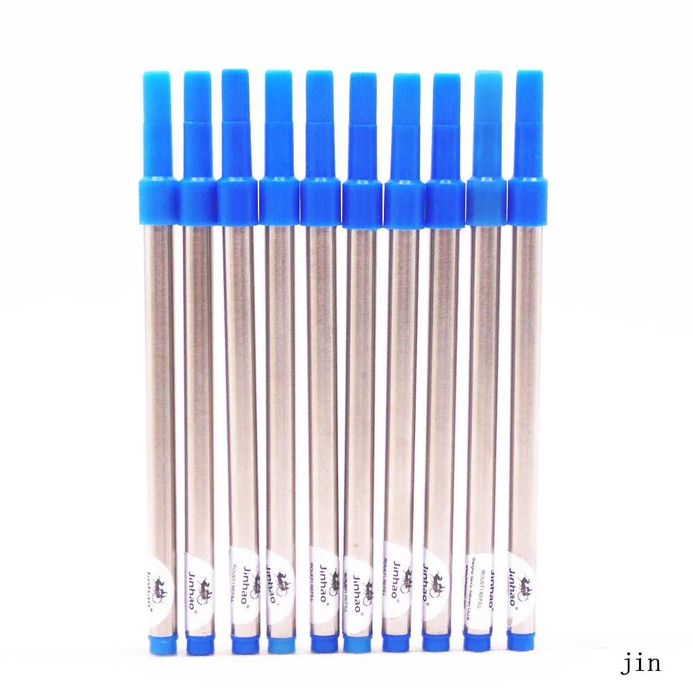 10pcs Jinhao 07mm Blue Advanced Screw Refills Ink Rollerball Pen Newin