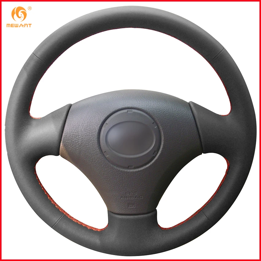 

MEWANT for Toyota Vios Corolla 2000-2004 Mark 2 for Lexus GS430 GS300 2004 Black Artificial Leather Car Steering Wheel Cover