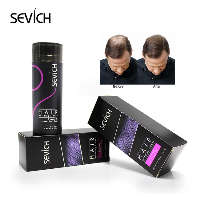 Hair Building Fibers Keratin Thicker Anti Hair Loss Products Concealer Refill Thickening Hair Fiber Powders Growth sevich 25g 2