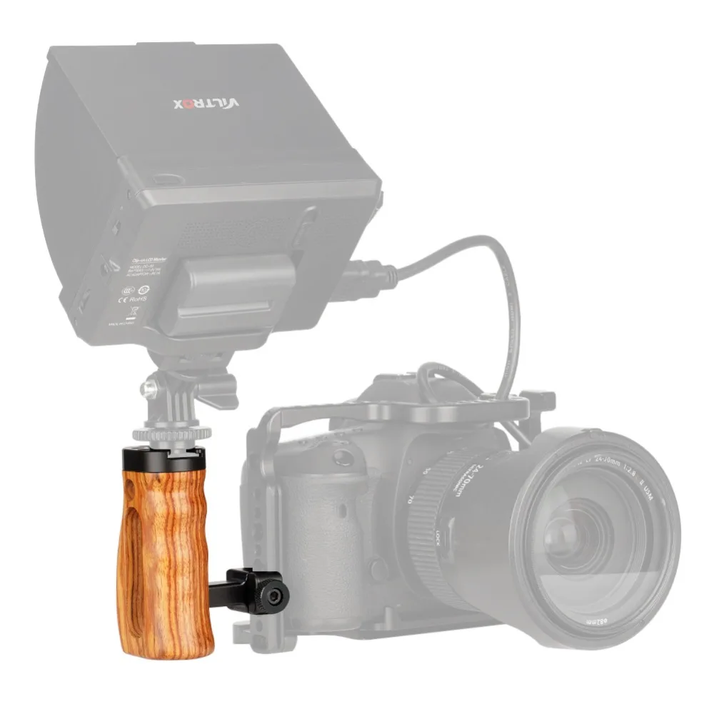 NICEYRIG камера с деревянной ручкой DSLR ручка для камеры стабилизатор НАТО рельсовый
