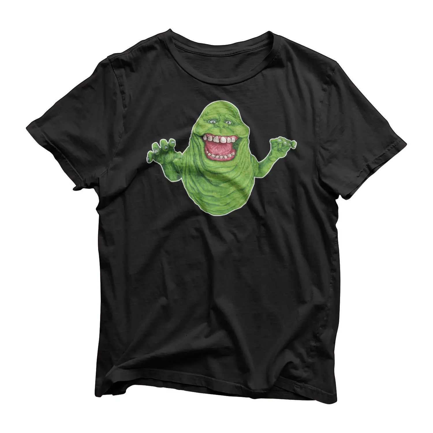 Классические телевизионные сериалы Ghostbusters 80's Movie Slimer Ghost t-shirt топ на Хэллоуин