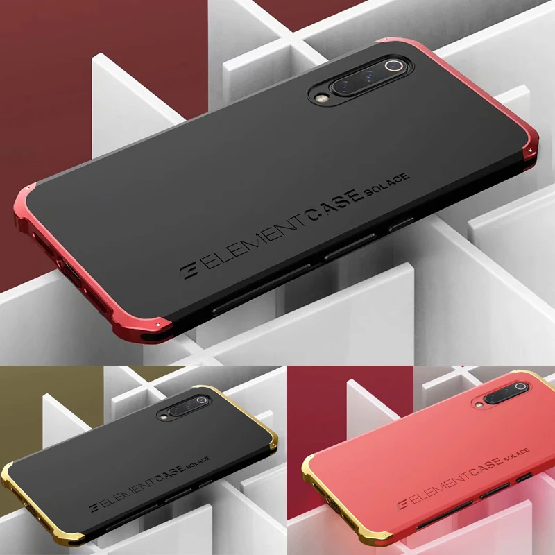 Aluminum Metal Bumper Phone Case For Xiaomi Mi 9 Coque 360 Full Hybrid Armor Matte PC