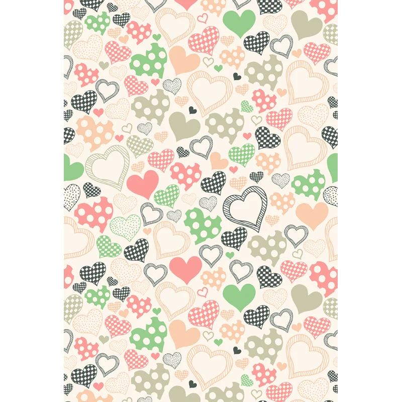 

Valentine's Day Vinyl Photography Backdrops Newborns Customized Computer Printed Background Love valentine 5X7ft F-1843