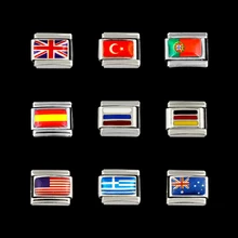 Популярные браслеты для женщин и мужчин, нержавеющая сталь, Бразилия, Германия, флаг России, аксессуары, браслеты, новая мода для изготовления ювелирных изделий