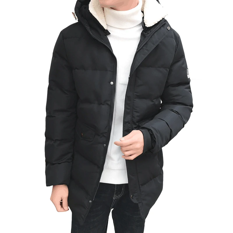 Nieuwe Mode Merk Kleding Lange Parka Mannen Hooded Keep Warm Heren Winter Jassen Hoogwaardige Casual Heren Jassen Winter