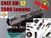 100%AUTHENTIC E17 CREE XM-L2 LED 3800LM CREE led flashlight torch light +1x 18650 Battery charger/car charger/flashlight holster