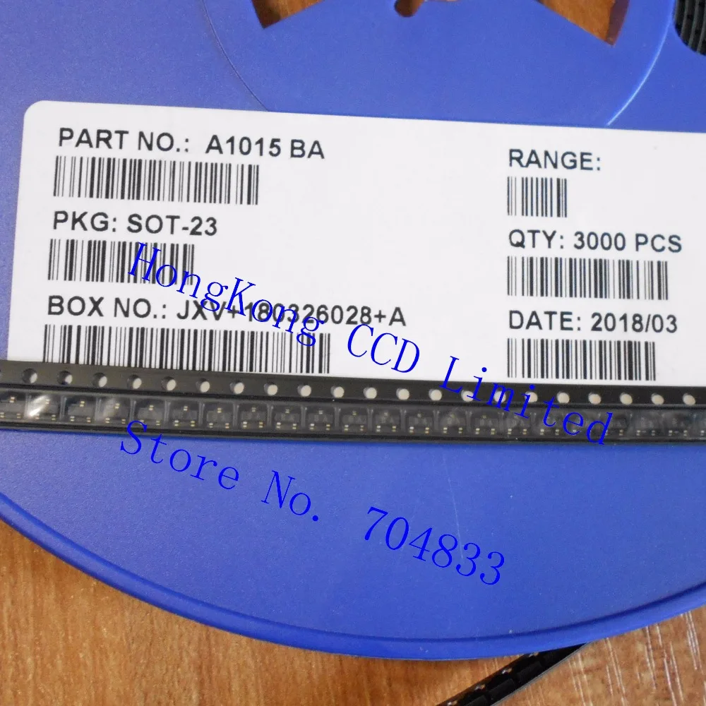 100 шт./лот 2SA1015 A1015 SOT23 A1015BA BA SOT-23 | Электронные компоненты и принадлежности