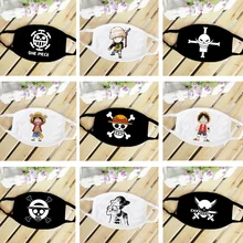 One piece Череп Луффи Ло соломенная шляпа аниме рот маска для лица Пылезащитная дышащая женская мужская хлопковая маска для верховой езды модные аксессуары