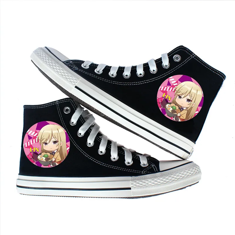 

Japan anime Hakata Tonkotsu Ramens Canvas shoes Flat Shoes Women Men Casual Printing Shoes Teenagers Leisure Sneakers Shoes