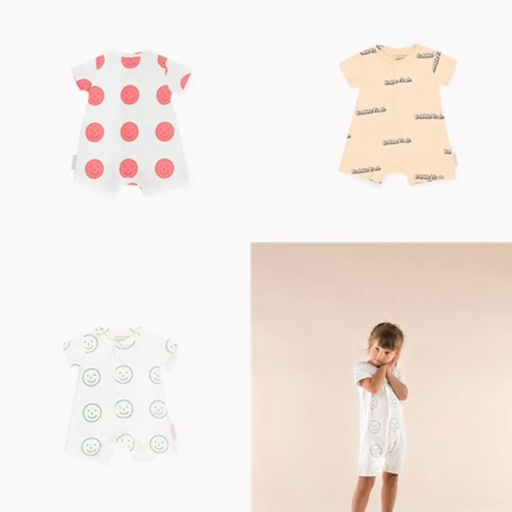 

Pre-sale Kids Rompers 2019 Spring Summer Tiny Cottons Baby Boys Romper Short Sleeve Girls Clothes 1-10y