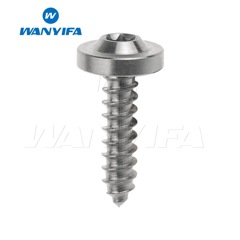 Wanyifa M4x15mm M5x15 17 20 мм саморезная Фланцевая головка Винт С Титановым болтом для велосипеда тормозной части велосипеда