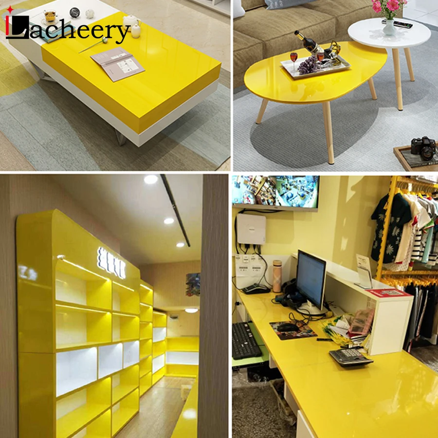 DIY самоклеящееся декоративное Глянцевая стены Бумага для современная мебель