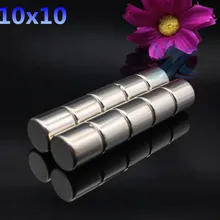 50 шт. 10 мм x 10 мм сильные круглые цилиндрические магниты 10X10 Редкоземельные неодимовые магниты Новые 10*10 художественные ремесленные соединения