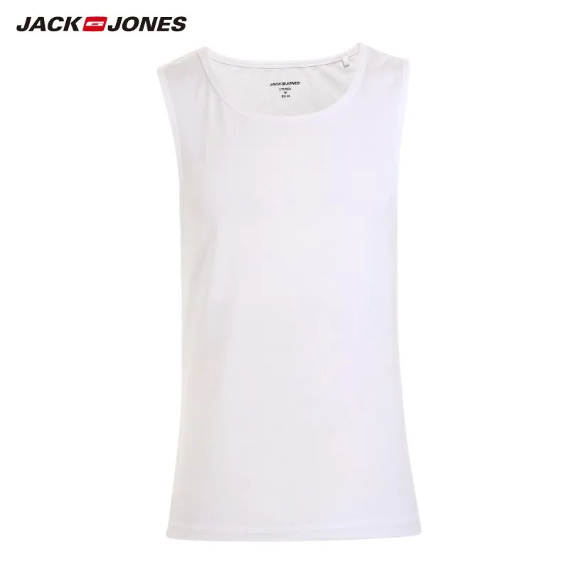 JackJones Мужская эластичная хлопковая Футболка вязаная майка с бретельками одежда