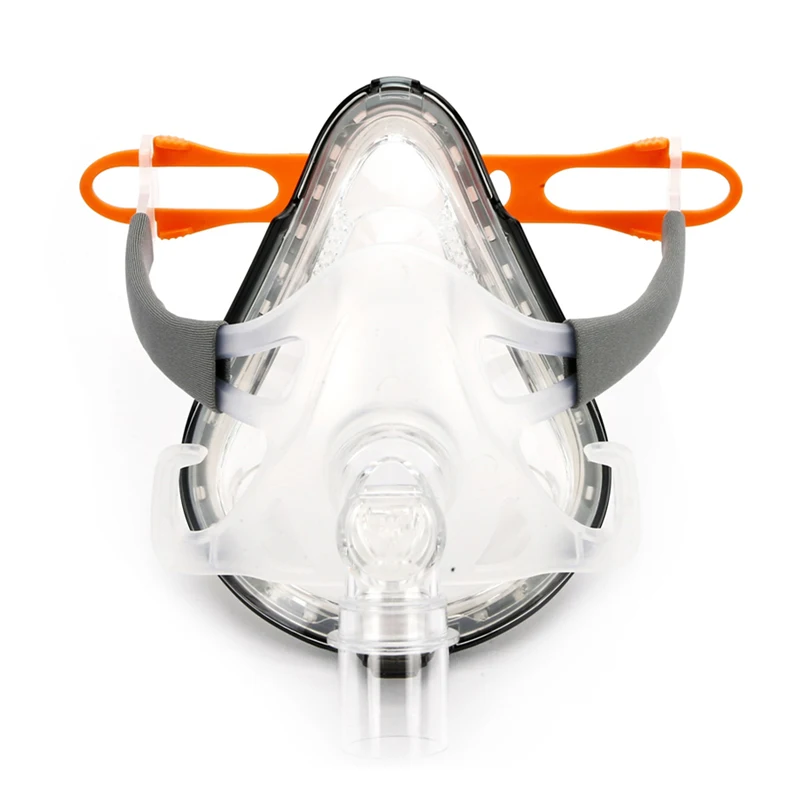 BMC F1A Full Face Mask Рото-носовая маска подходит CPAP аппарату для терапии ХОБЛ храпа с размер SML подключается к лице трубкеи держатели