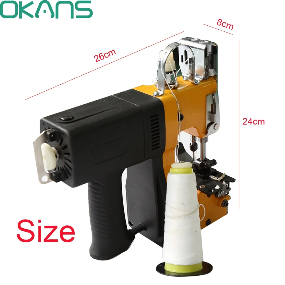 GK9-500 пистолет-Тип Портативный электрический швейная машина герметизирующий пакет машина