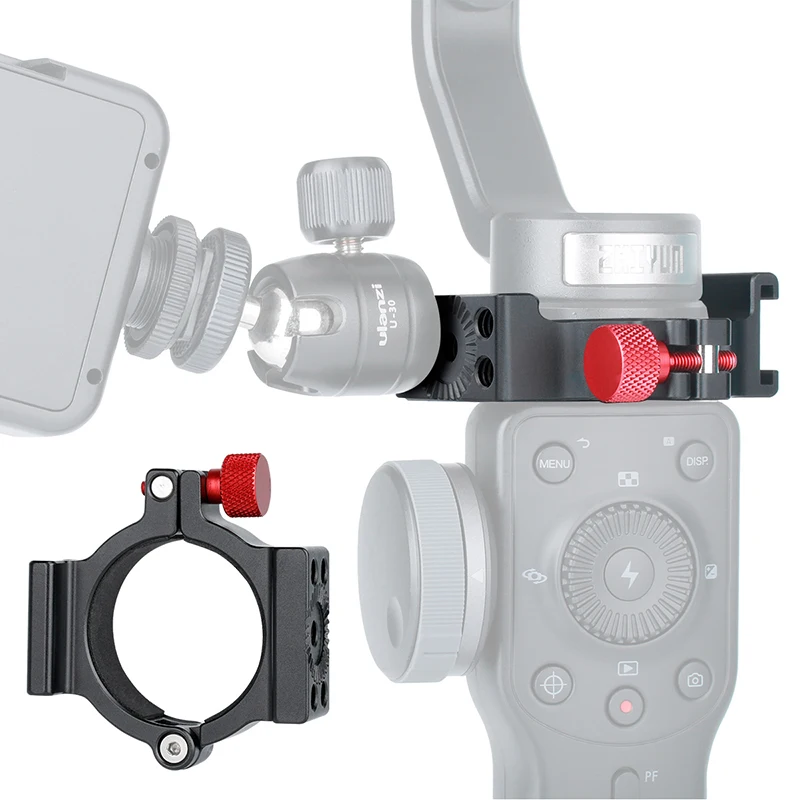 

Gimbal Accessories for Smooth 4 Extend Plate Mount for LED Light Micophone with Magic Arm Ring Mount Adapter