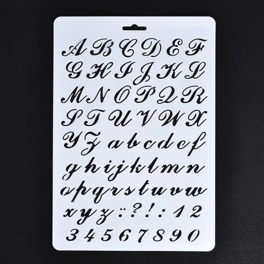 Lettering Stencils Letter And Number Stencil Painting Paper Craft