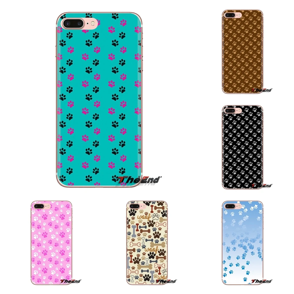 Soft TPU Covers For HTC One U11 U12 X9 M7 M8 A9 M9 M10 E9 Plus Desire 630 530 626 628 816 820 830 Rainbow dog footprint Paw Claw |