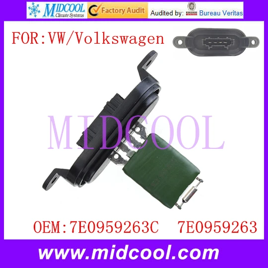 

New Blower Motor Resistor Regulator use OE NO. 7E0959263C , 7E0959263 for VW Volkswagen Multivan Touareg Transporter