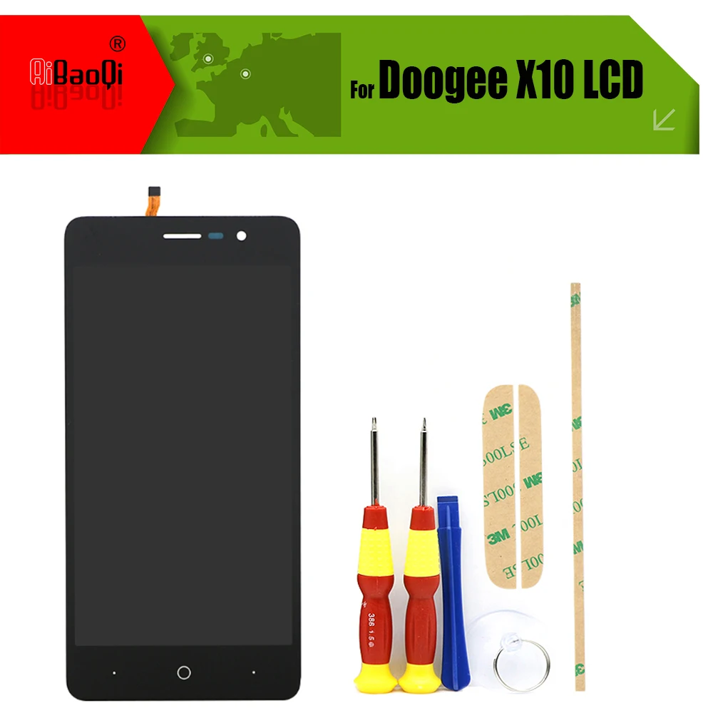 

Original 5.0 inch Touch Screen+854x480 LCD Display Assembly Replacement For Doogee X10 Phone