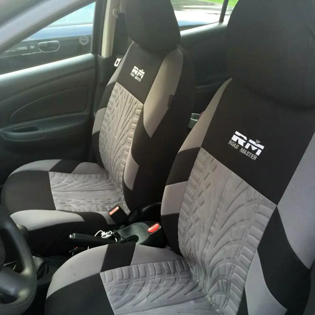 High Quality Universal Seat Cover RM Embroidered Car Seat Cover For Most Car Interior Seasons Universal Seat Cushion Car Styling