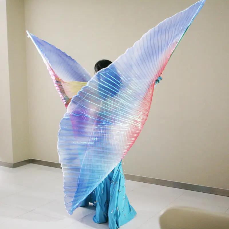Крылья для танца живота, блестящие профессиональные египетские крылья для танцев ИГИЛ для детей и взрослых
