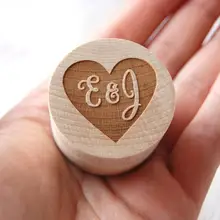 Персонализированные деревенские кольца шкатулка, обручальное кольцо на заказ коробка, Деревенское обручальное кольцо подушку коробка, Выгравированная деревянная коробочка для кольца