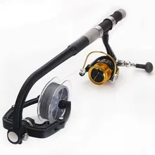 Fishing Line Spooler System Black Fishing Line Reel Spool Holder Spooler System Tackle Exclusive Design Portable Tool piscifun fishing line spooler portable spool line bobbin winder spooler spinning bait cast reel spool fishing reel line winder