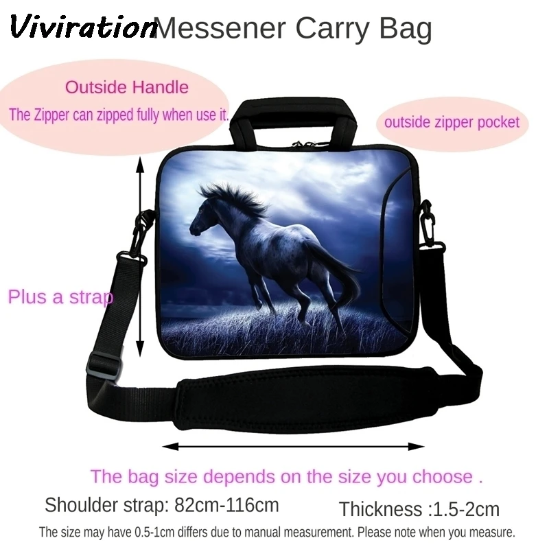soft polegadas mala para maleta mensageiro bolsa de ombro para computador feminino masculina