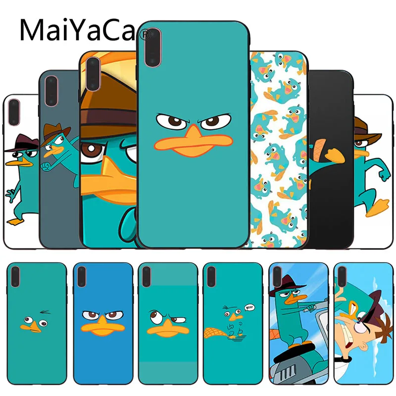 MaiYaCa Perry The Platypus Beautiful Phone Accessories Case For iphone 8 8plus and 7 7plus 6s 6s Plus 6 6plus 5s Cellphones