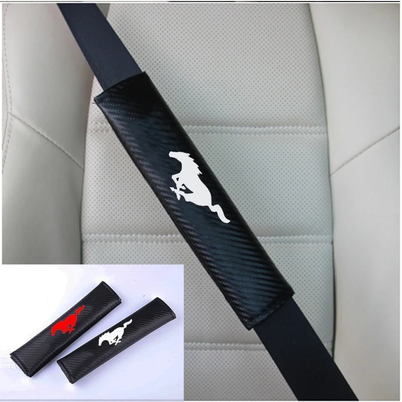Buy 2pcs PU Fashion Car Seat Belt Cover Car Seat belt